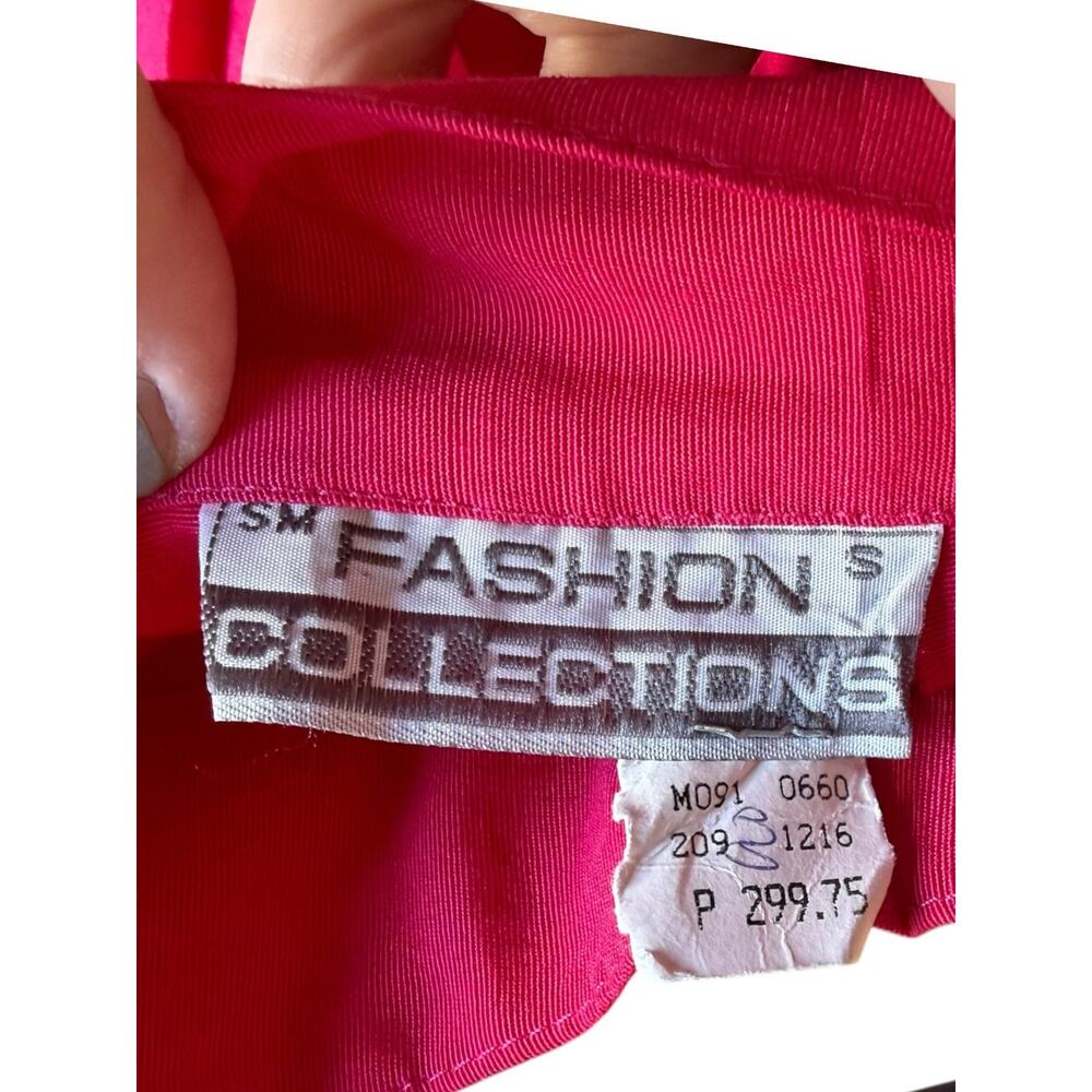 SM Fashion Women's Pleated Short Side Zip High Waisted Fuchsia Pink Small - Picture 5 of 5